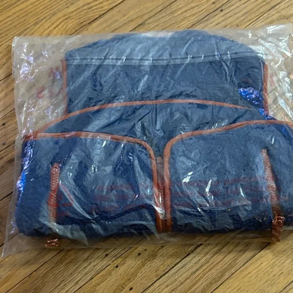 Hanna Andersson* Kids Blue and Brown Faux Shearling Vest - Picture 5 of 5